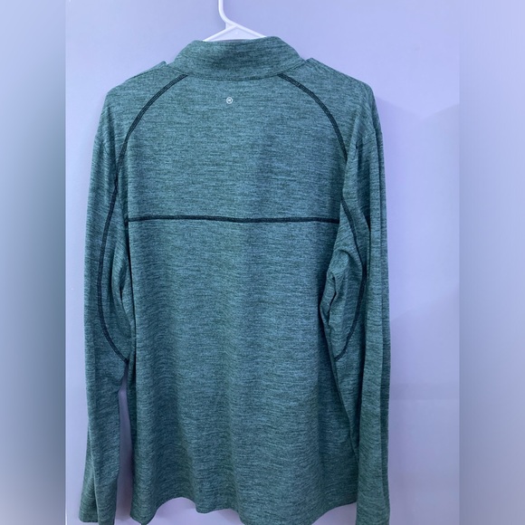Perry Ellis 1/4 Quarter Zip Green - Picture 3 of 6